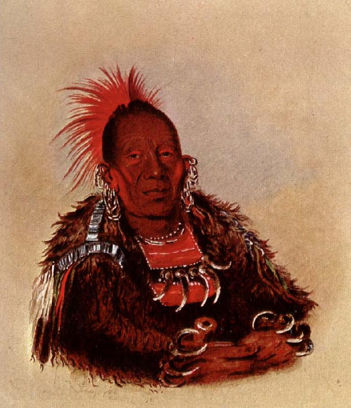 George Catlin Wah-ro-Nee-Sah,Oto Chief